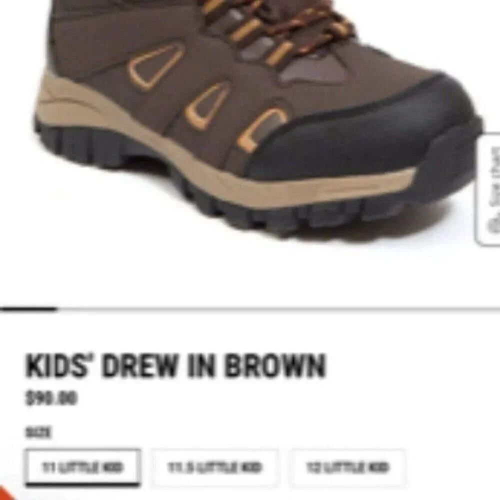 Kid's Size 1M Waterproof Leather Hiking Boots Drew Deer Stags . $90+Tax in Store
